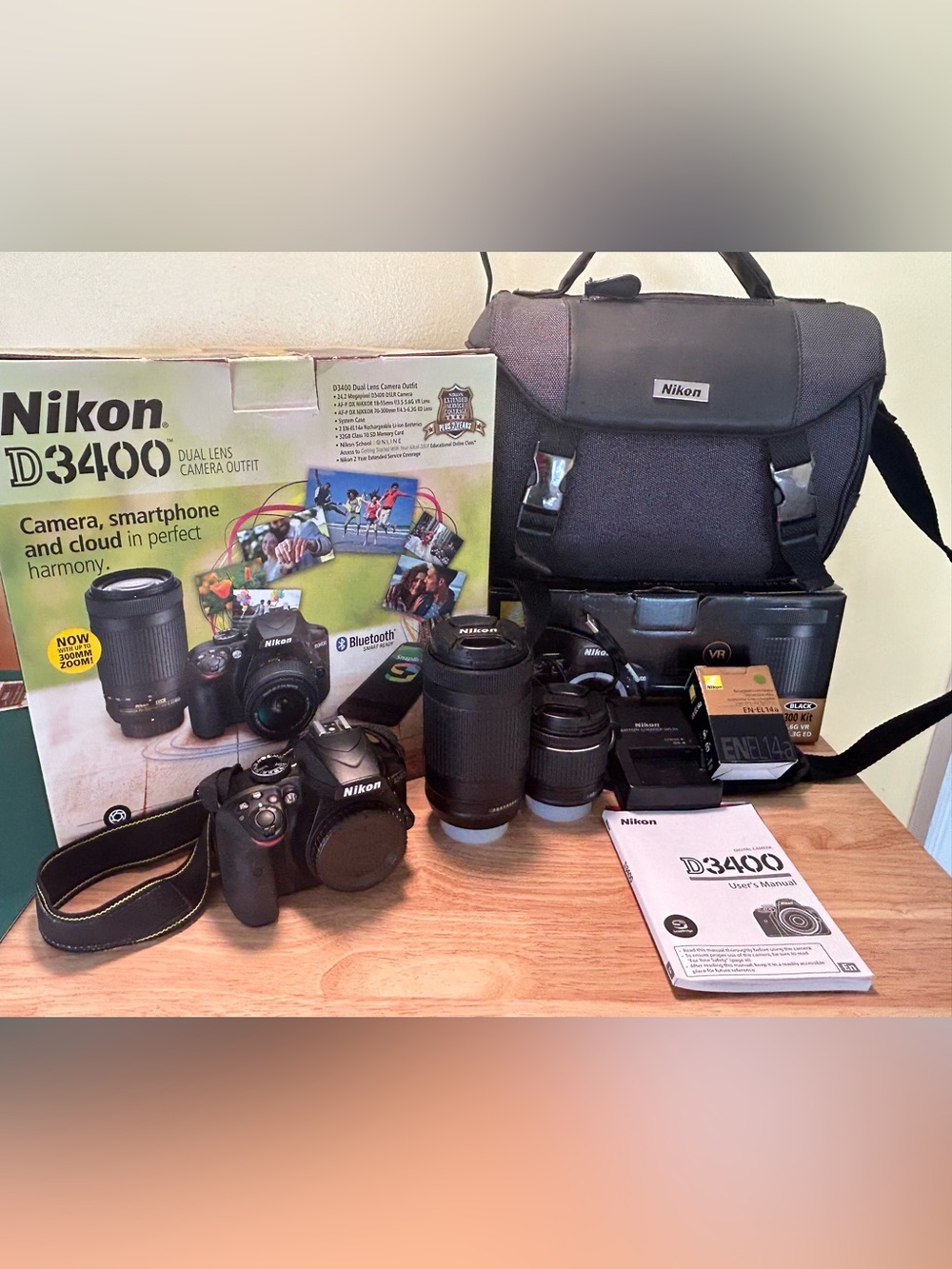 Nikon DSLR Camera Kit in Black D3400